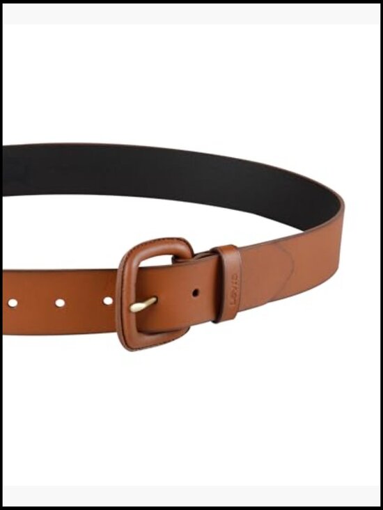 Women\'s Casual Wrapped Buckle Leather Belt, 1.5\